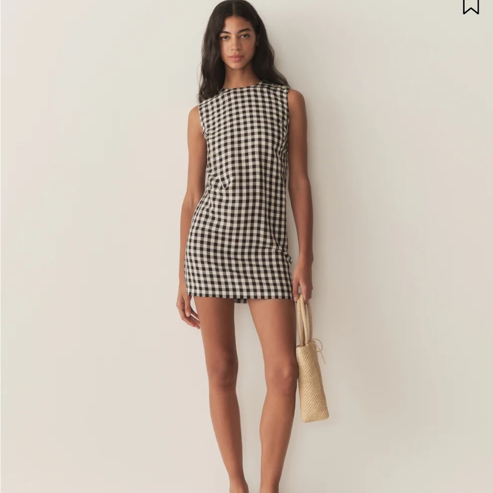 NWT Doen Coralie Dress in Black Marilyn Gingham